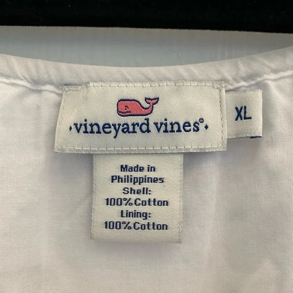 Vineyard Vines - White Lace embellished blouse - size XL - Picture 4 of 8